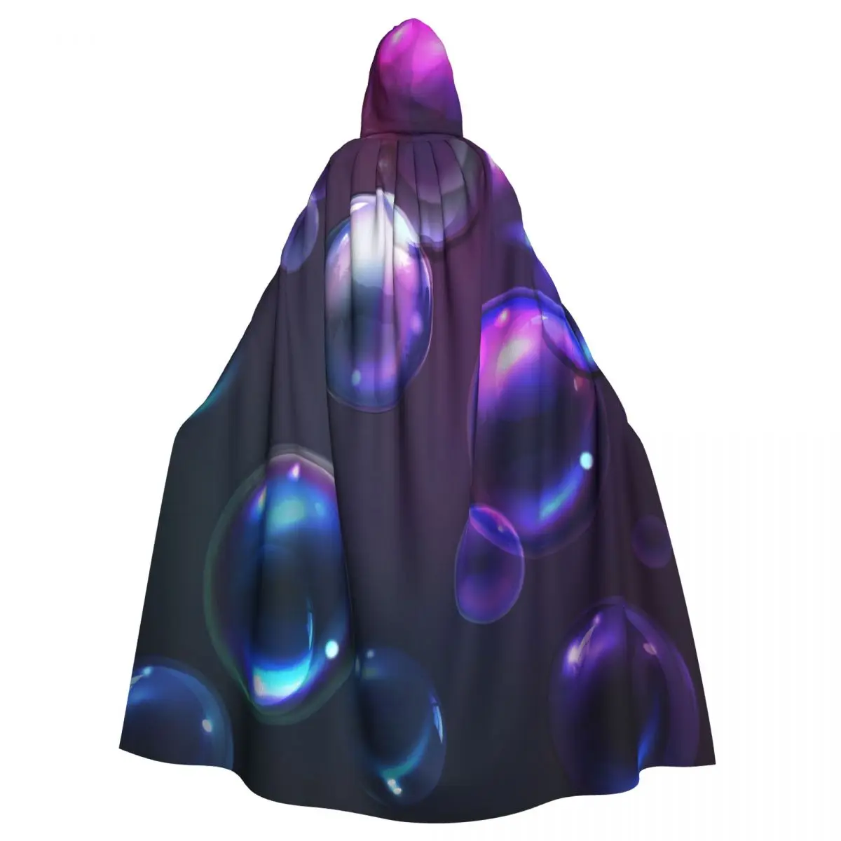 

Abstract Bubbles Hooded Cloak Polyester Unisex Witch Cape Costume Accessory