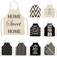 geometric stripes women kitchen apron cooking accessories kitchen accessories baking accessories child apron kussenhoes 45x45