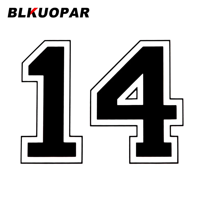 

BLKUOPAR номер 14 наклейка на автомобиль индивидуальная наклейка Солнцезащитная окклюзия против царапин кондиционер на лобовое стекло мотоцик...