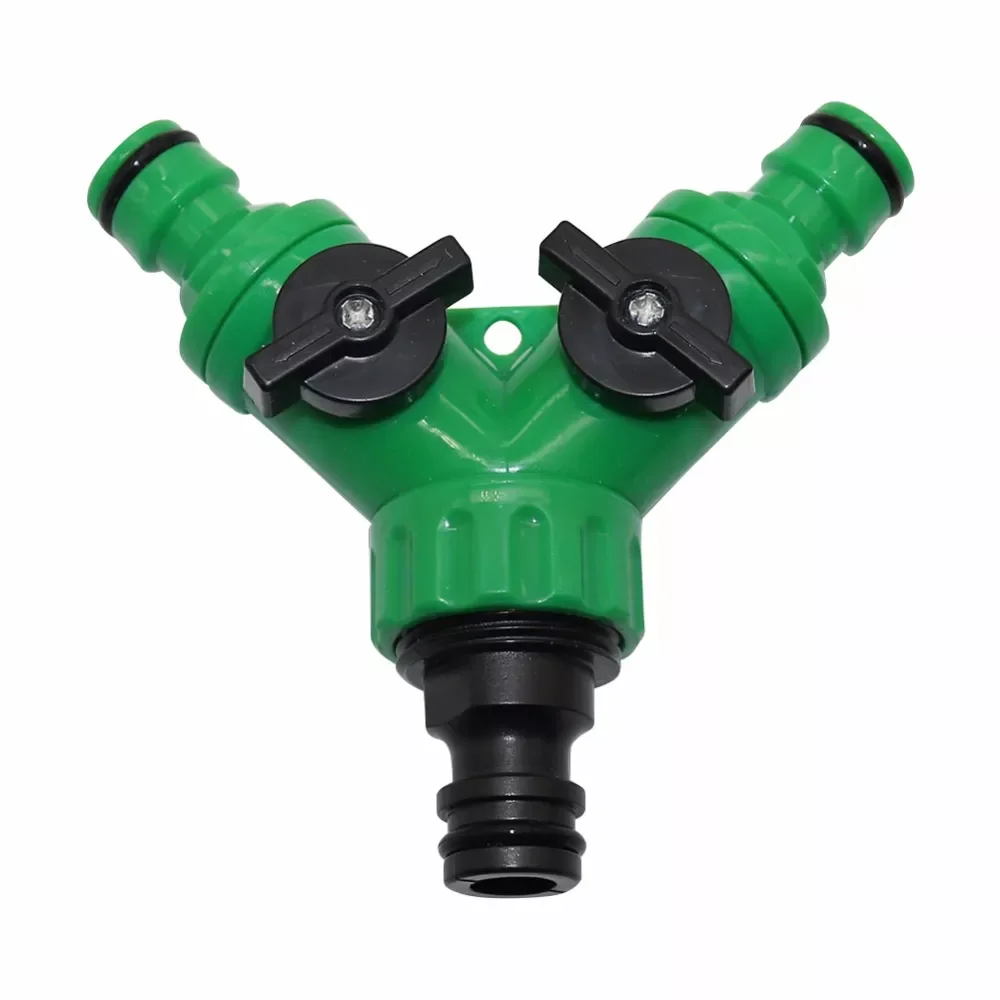 

3/4"Female Thread Y Shape Connector With 3/4"Male Thread Tap Nipple Joint Quick Coupling Drip Garden Irrigation System tool