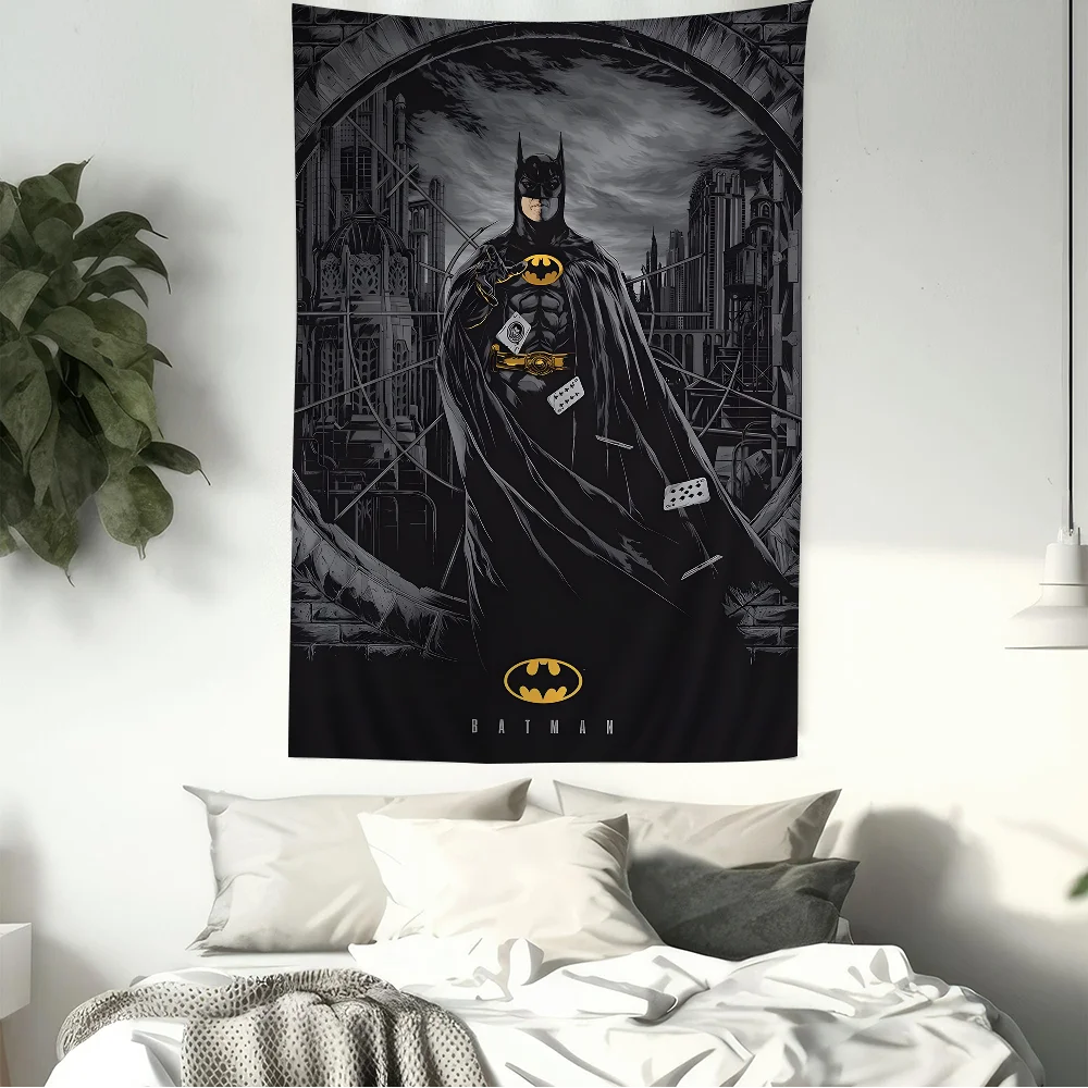 Cartoon B-BatmanS Tapestry For Living Room Home Dorm Decor INS