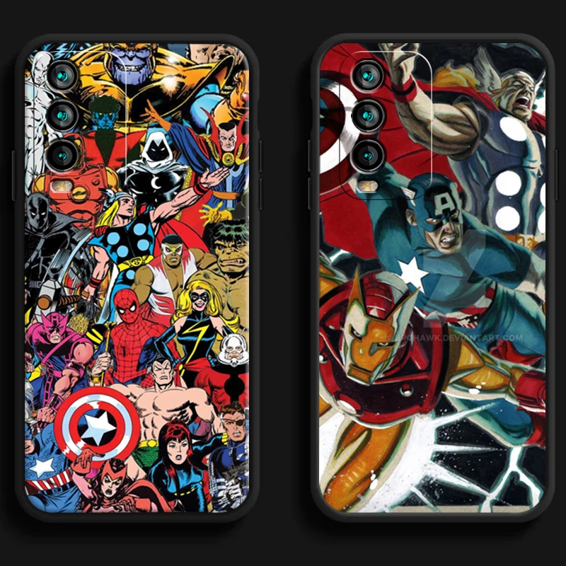 

Marvel Avengers Phone Cases For Xiaomi Redmi 7 7A 9 9A 9T 8A 8 2021 7 8 Pro Note 8 9 Note 9T Soft TPU Coque Carcasa