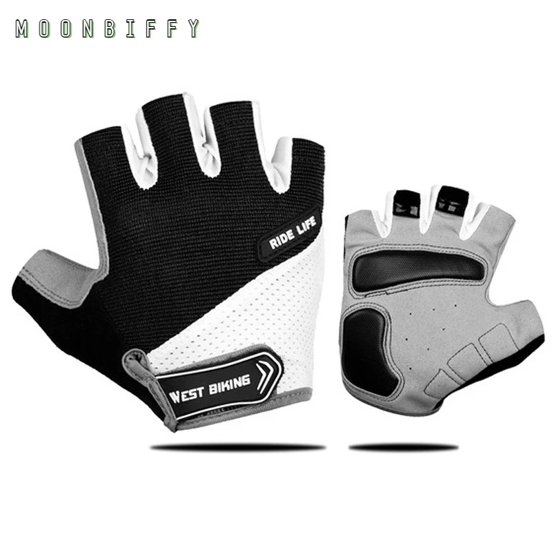 

Cycling Gloves, A Pair of Half-finger Gel Pads, Breathable, Sweat-absorbent and Washable Outdoor Sports Mountain Bike Gloves