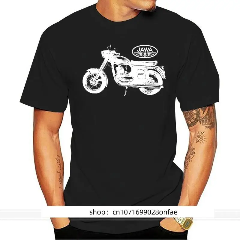 

Kaus Motor Jawa Keren 1950 1950 Kaus Katun Uniseks Motorrad Silinder 350 Kaus Fashion Musim Panas Pria Ukuran Eropa