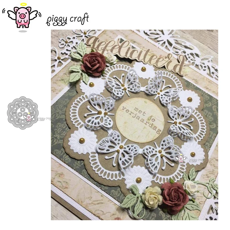 Копилка ремесло металлические штампы форма для резки бабочка цветочный венок