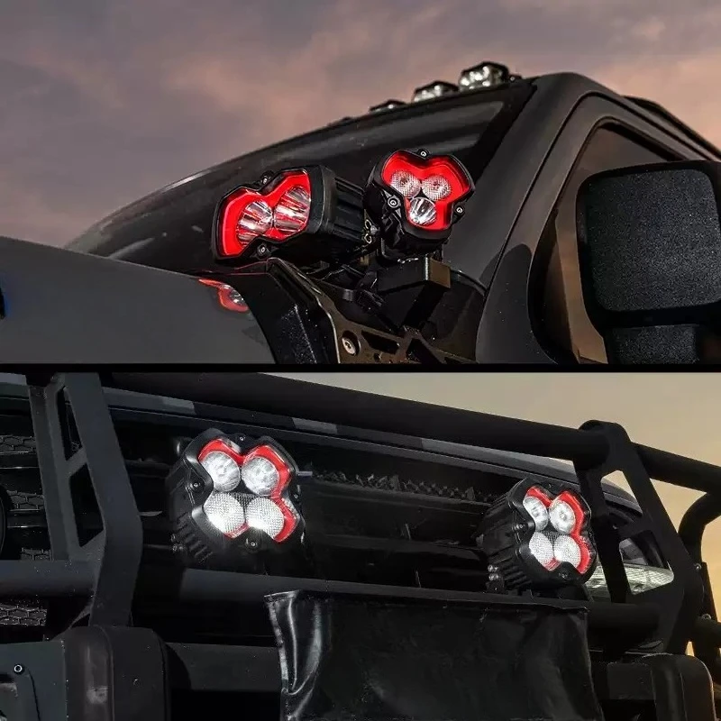Фото Аксессуары для фар-прожекторов на передний бампер серии Halo SE Edition для Ford Bronco/Jeep Wrangler JK JL/Tank 300 (установка на капот/стойку А) №1