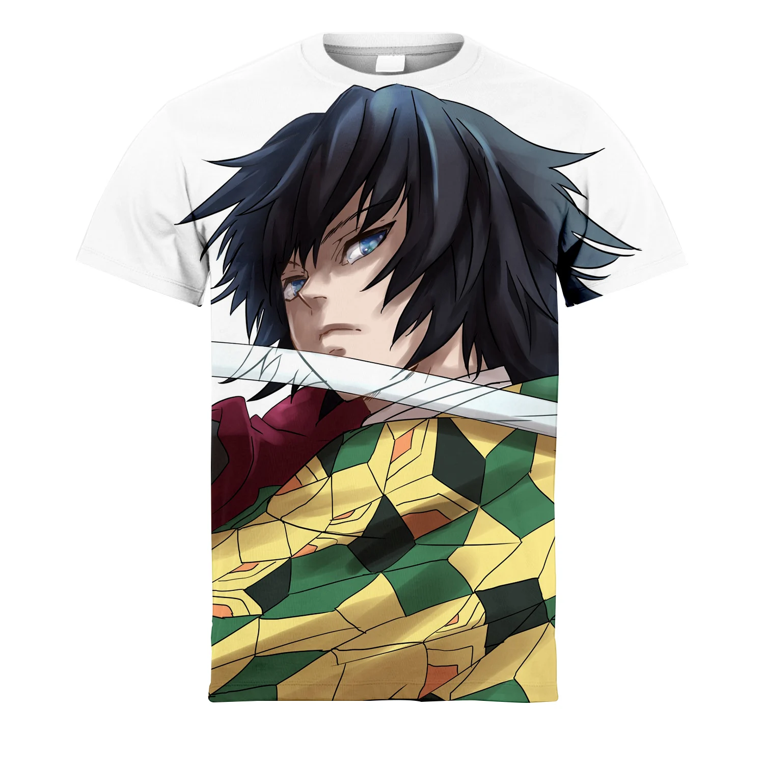 

Cartoon Anime Ghost Killer Series Printed Fashion 3d Character Printed Personality Short Sleeve T-Shirt Summer Men And Women