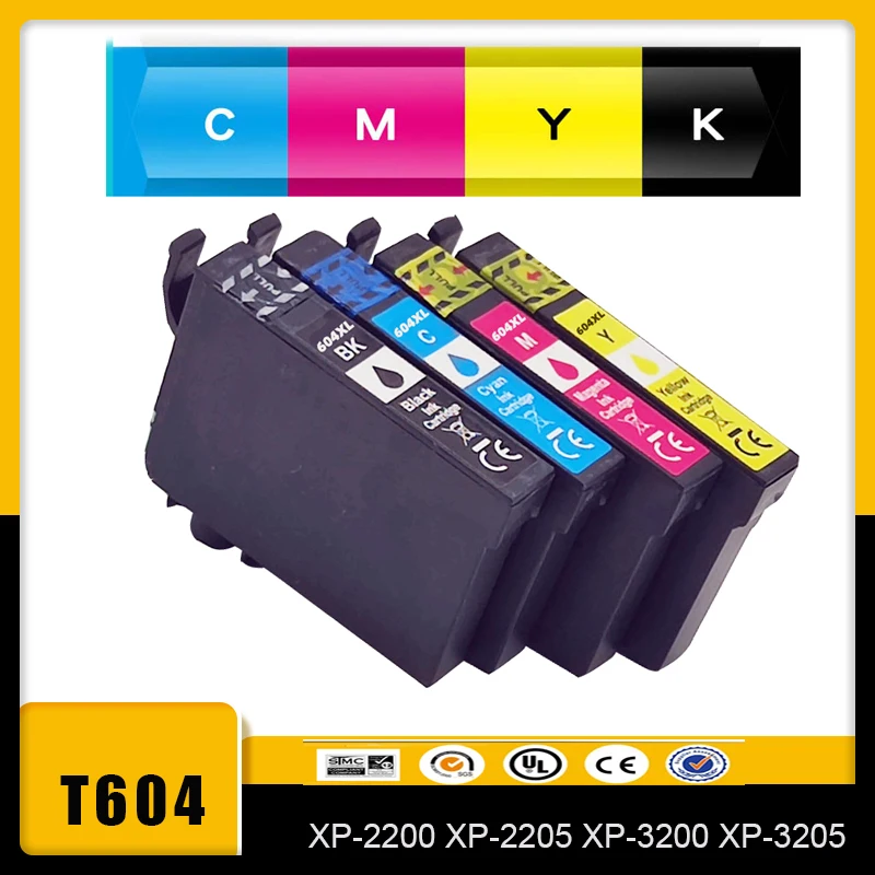 

T604 Compatible Ink Cartridge For Epson XP-2200 XP-2205 XP-3200 XP-3205 XP-4200 XP-4205 WF-2910DWF WF-2930DWF Printer604 604XL