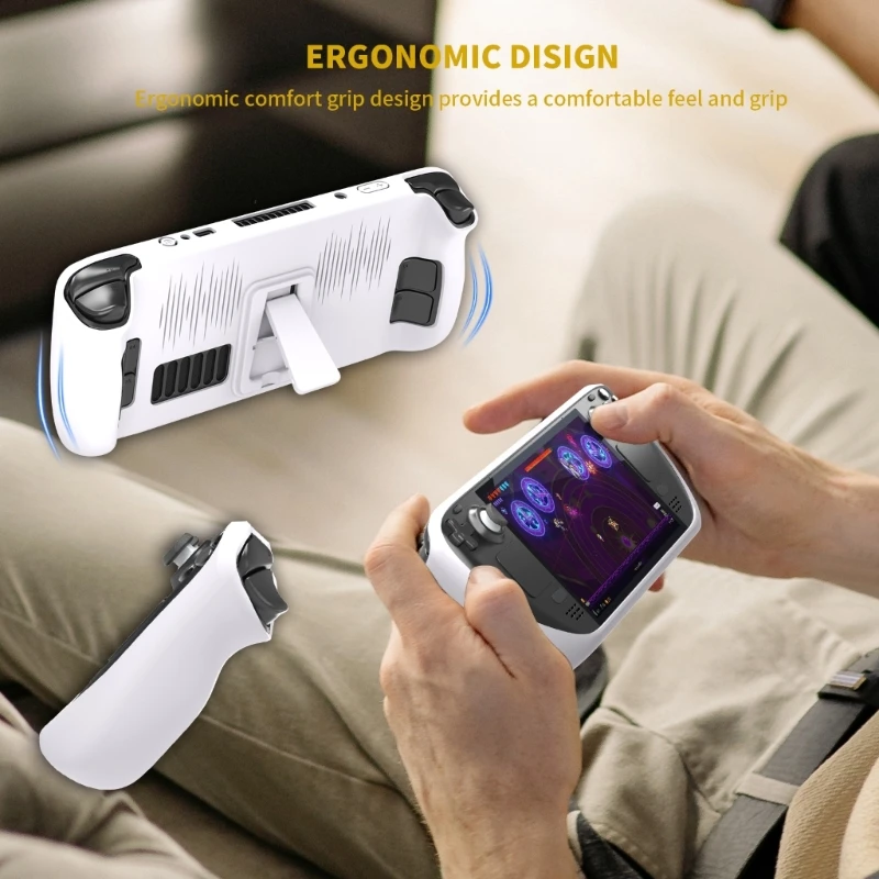 Чехол-бампер из ТПУ с подставкой для геймпада