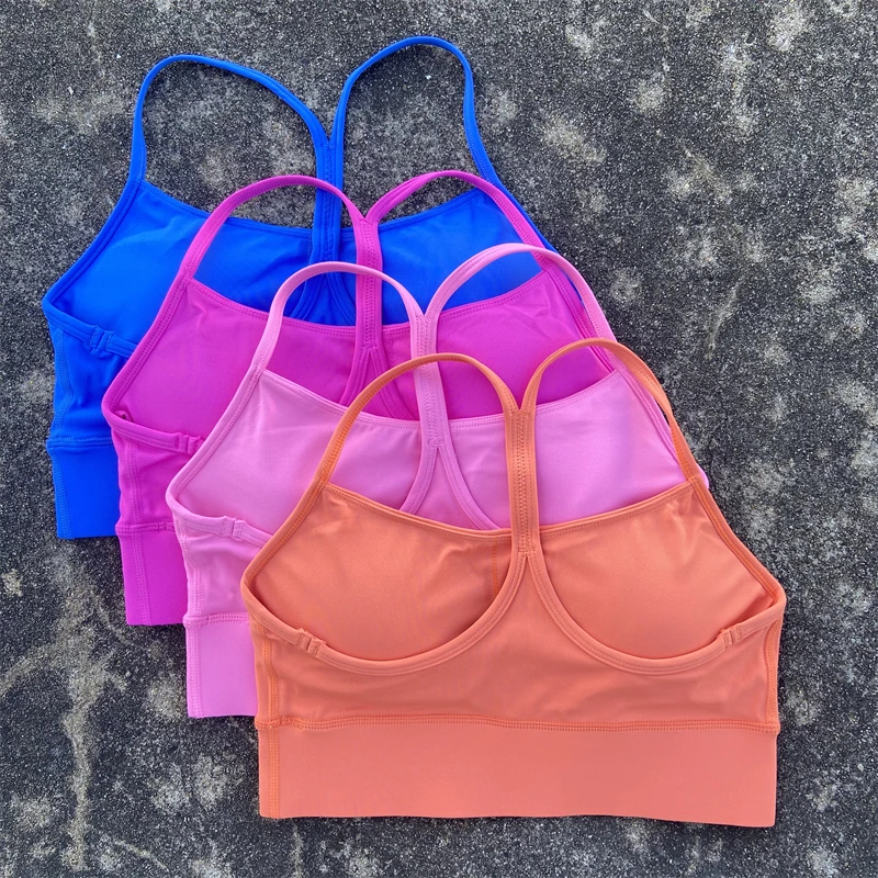 Сексуальный Y-образный спортивный бюстгальтер женский топ для спортзала йоги