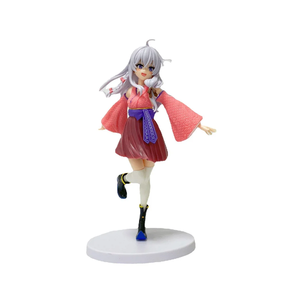 

Anime Wandering Witch The Journey of Elaina Kimono PVC Action Figure Collectible Model Doll Toy 20cm