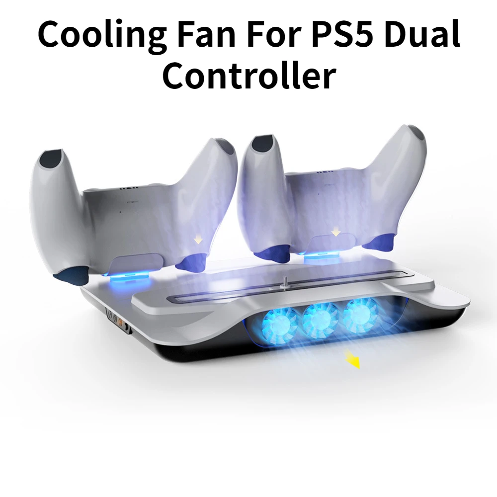 

Вентилятор охлаждения для PS5 вертикальная подставка для PS5 контроллер для двух геймпадов консоль зарядная станция кулер аксессуары для вен...