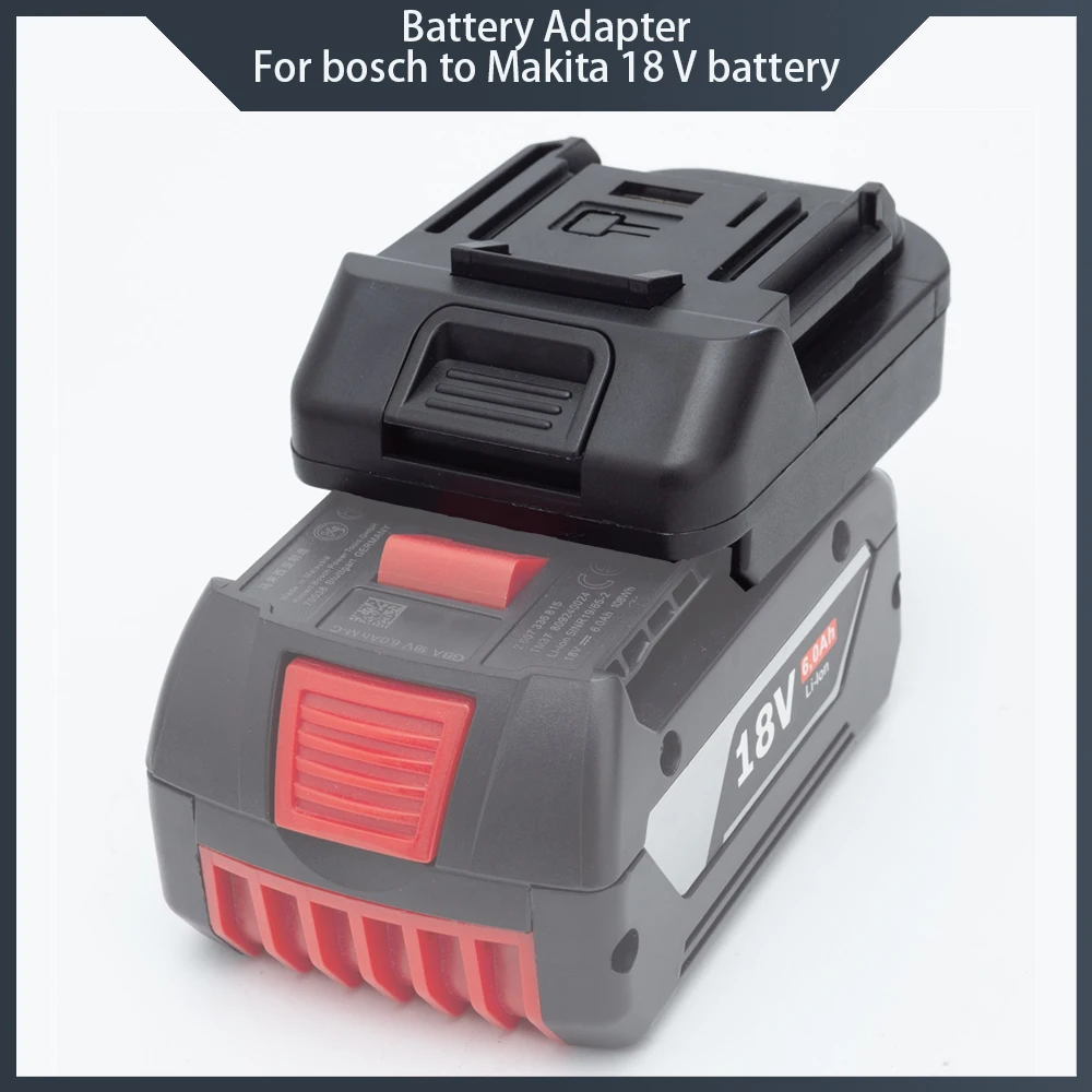 BS20MK Battery Adapter Converter USB For Bosch 18V BAT619G/620 Batteries Convert To For Makita 18V BL 1860 Lithium Battery