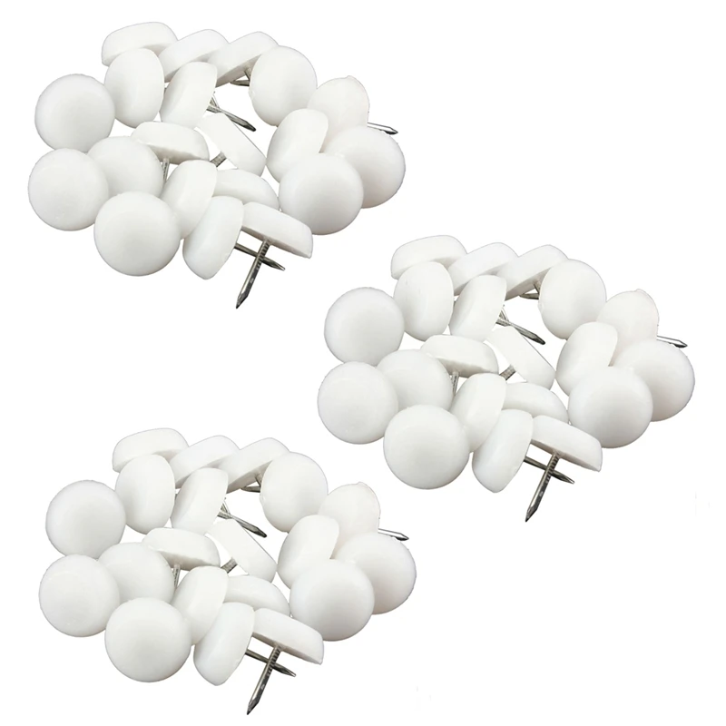

120Pcs 20Mm Felt Feet Pad Skid Glide Nail Protector Furniture Chair Table Leg