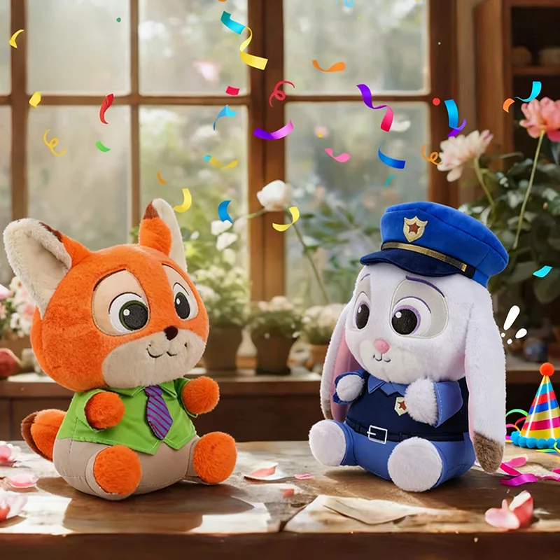Фото Disney Zootopia Джуди Кролик Ник Фокс плюшевая игрушка мягкая милая текстура мягкий детский подарок на день рождения и Рождество-сюрприз №2
