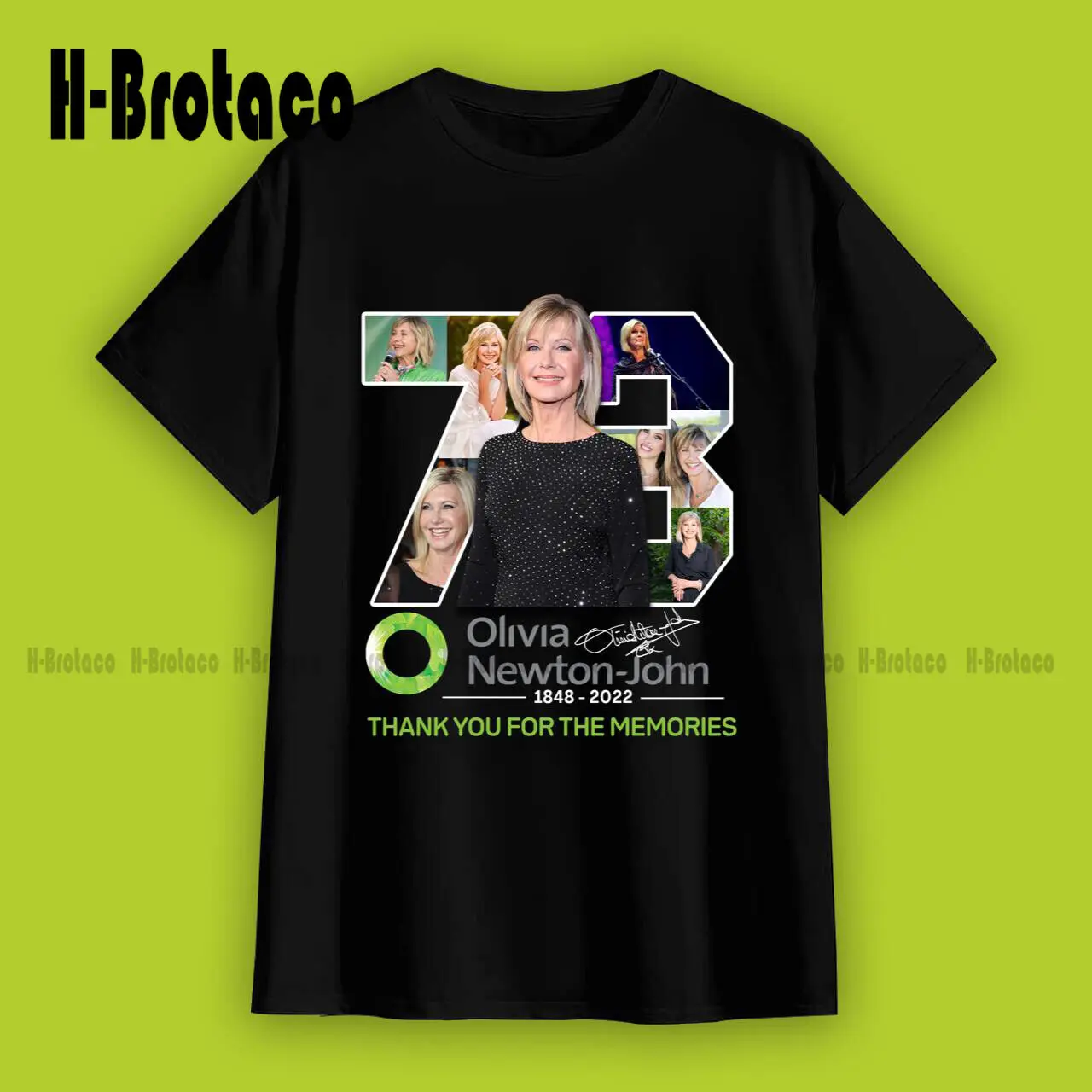 

Olivia Newton-John Thank You For The Memories Signature T-Shirt, Rip Olivia Newton John Tee Fashion Tshirt Summer Xs-5Xl Hip Hop