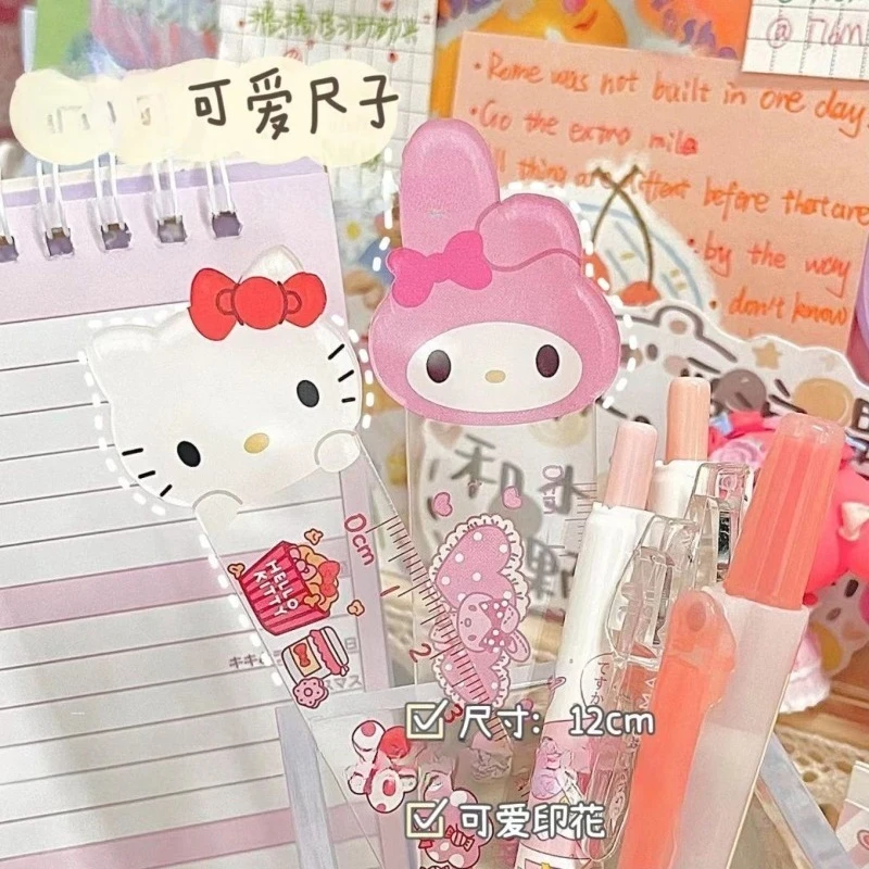 Фото Линейка Cinnamoroll: милая, прочная, с четкой шкалой, для школы, офиса, черчения, подарок. №2