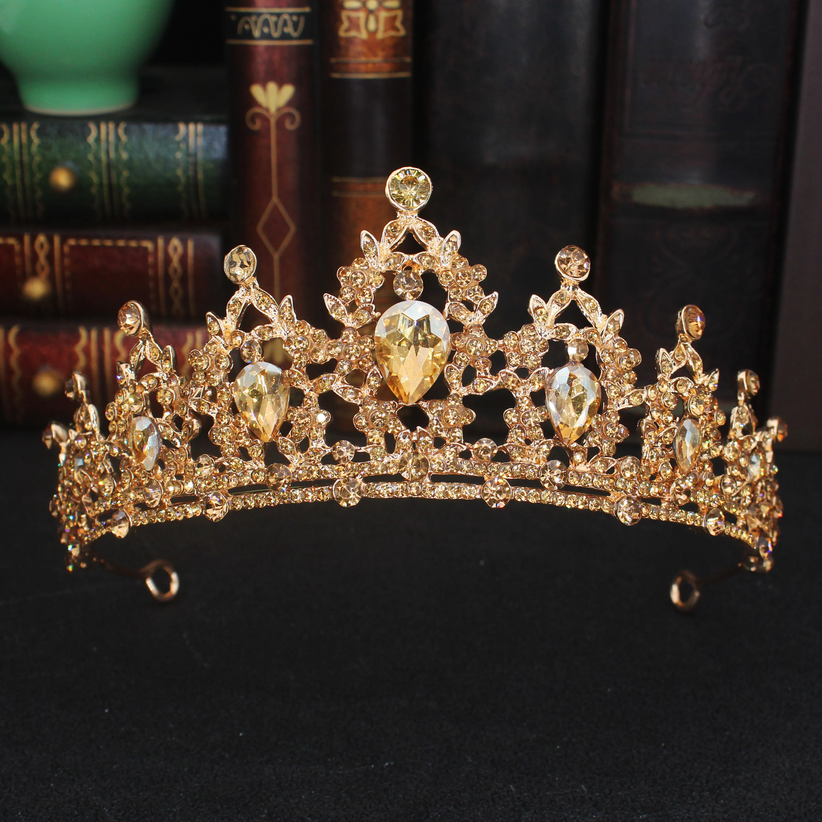 Великолепная свадебная тиара с кристаллами корона повязка на голову для невесты