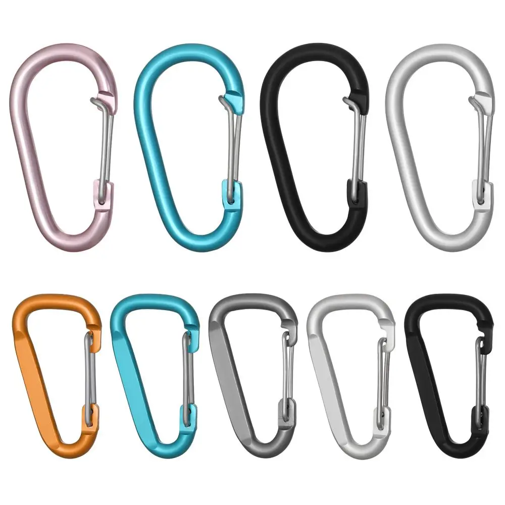 

New Multicolor Aluminium Outdoor Sports Equipment Camping Hiking Hook Climbing Button Alloy Carabiner Buckle Keychain