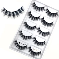 flash girl ld10 model best selling super fluffy faux mink lashes 3d 5d wholesale vendor own brand long 5pairs mink eyelash