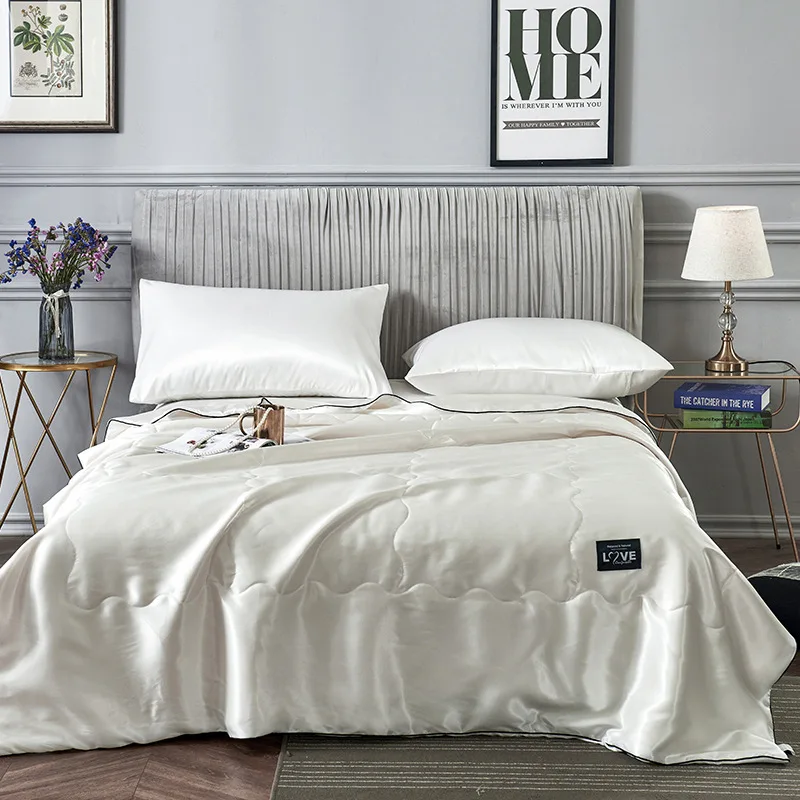 

Washed Cotton Air Conditioning Quilt Summer Cool Quilt Feather Cotton Spring Autumn Quilt Queen Size Bedding Pillowcase Sheet