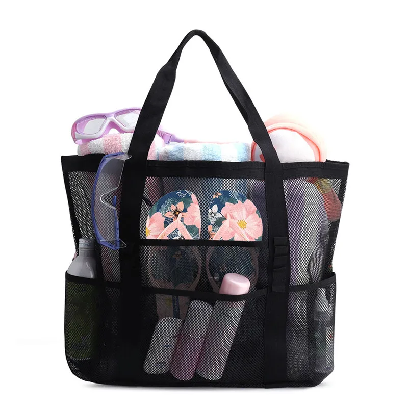 

Summer Large Beach Bag For Towels Mesh Durable Travel Handbag Toys Organizer Waterproof Underwear Swimming Storage Bag