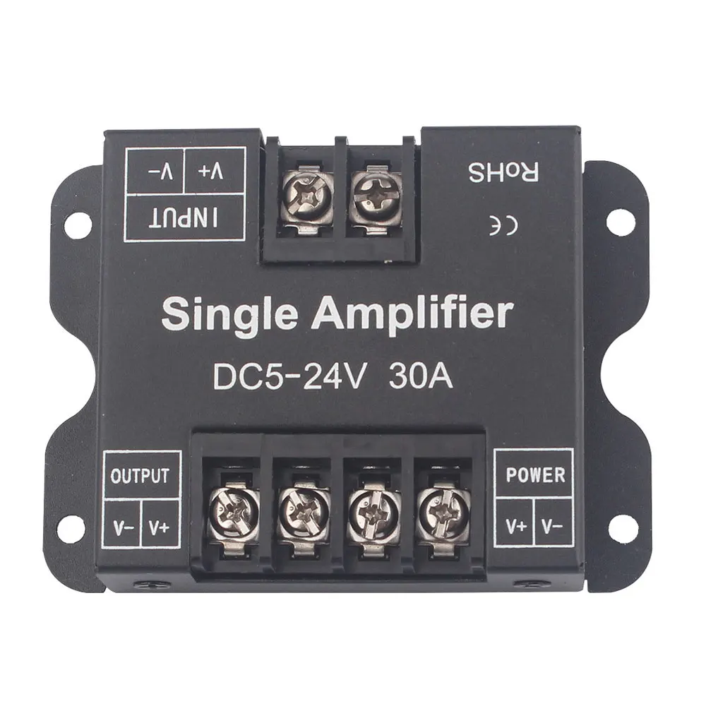 DC12-24v 30A Single Color LED Strip Controller Amplifier Led Dimmer With FR Wireless Remote Control Or Manual Control Button enlarge