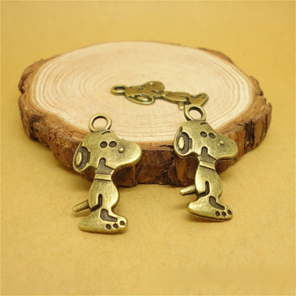 

DIY Snoopy милый кавайный материал ручной работы винтажные аксессуары для украшения из сплава подвеска в виде собаки