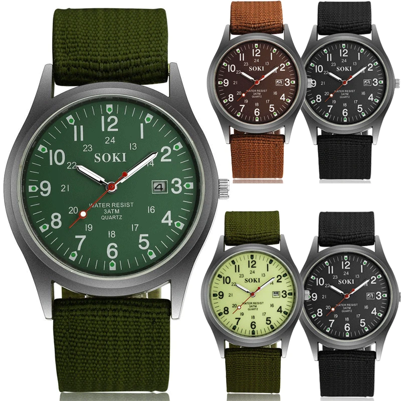 Men's nylon waterproof quartz watch luxury watch men's business watch men's smartwatch men enlarge