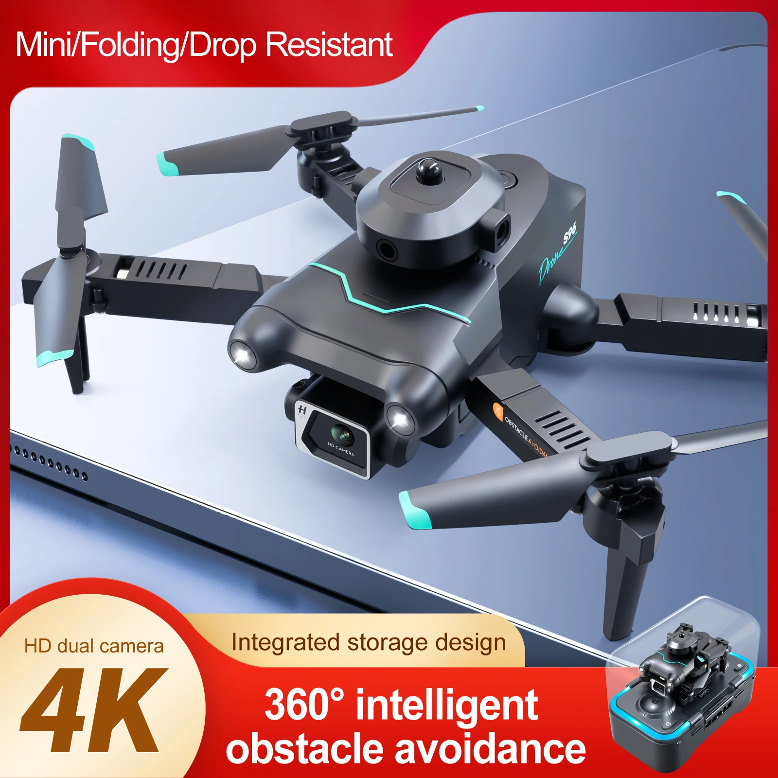 

New 2022 Dron RC Drone 4K Professinal With 1080P Wide Angle HD Camera Foldable RC Helicopter WIFI FPV Height Hold Gift Toy Drone