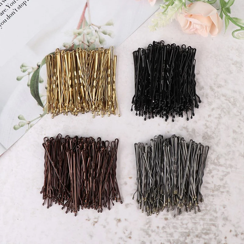 Золотые Заколки Для Волос Женщин U-образные Модные Аксессуары Упаковка Из 50 Шт.