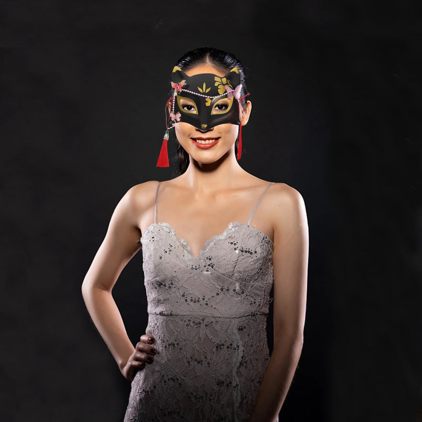 Маска лисы для девочек детский коллаген корейский реквизит косплея пластиковый