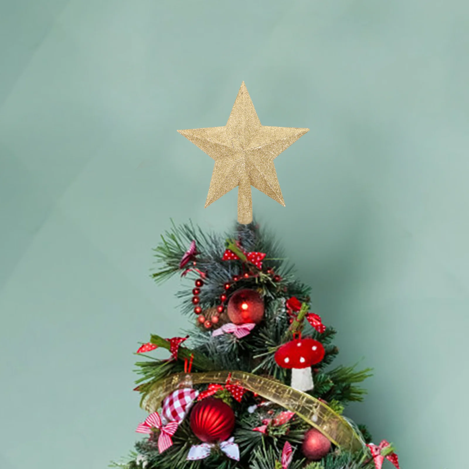 

Christmas Tree Topper Glitter Star Treetop Xmas Star Tree Toppers Holiday Christmas Tree Ornaments 20cm