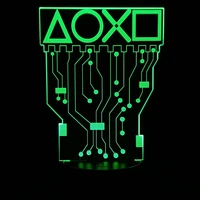 game handle aoxo 3d lamp acrylic usb led night lights neon sign lamp xmas christmas decorations for home bedroom birthday gifts