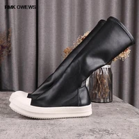 rmk owews winter high street rick womens stretch boots mid calf genuine leather ro shoes owens sneakers black men casual boots