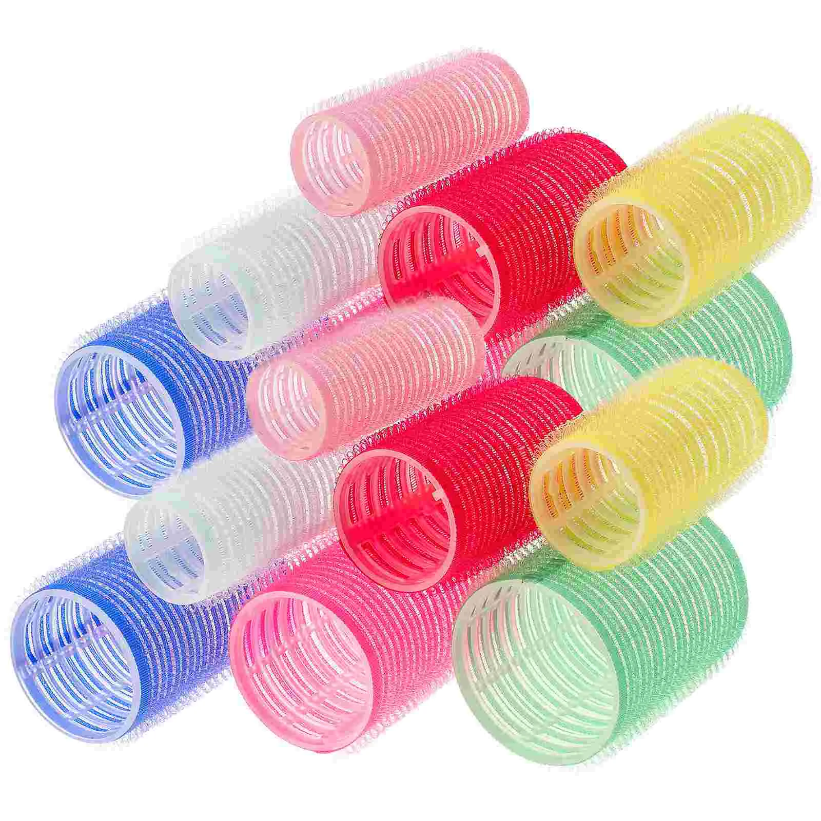 

Hair Rollers Self Curlers Grip Roller Curler Bangs Styling Bang Adhesive Curling Holding Hairdressing Tools Volume Plastic Set