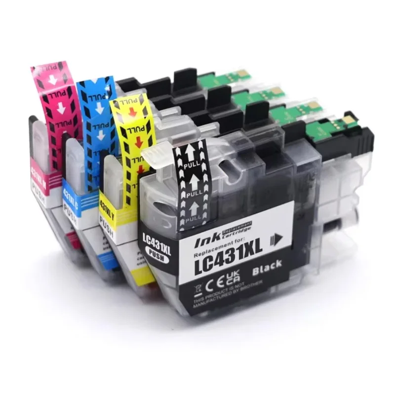4 цвета 1/2/3/4/5 компл. LC431 LC-431 LC431XL картридж с чернилами совместимый для принтера Brother