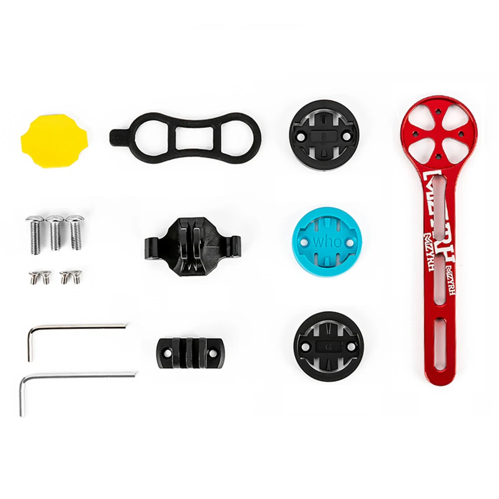 

1 Set Road Bike Computer Mount Aluminum Alloy Multi-functional One-body Handle Bicycle Stopwatch Holder For Garmin Wahoo Bryton