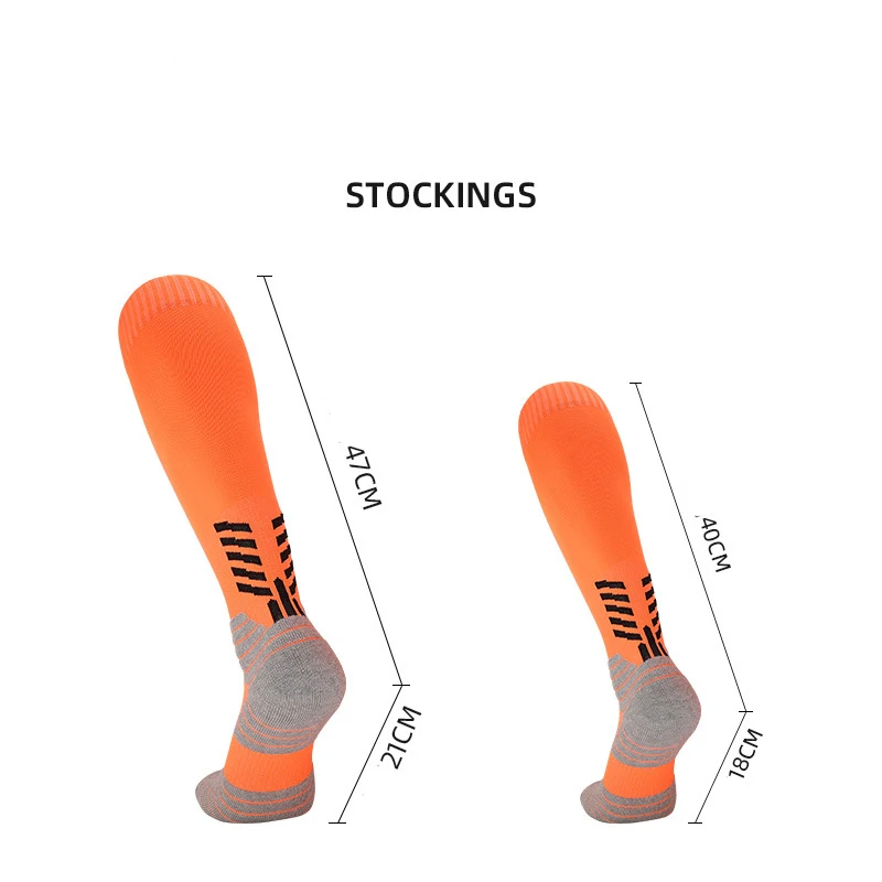 Football Stockings Male Boys Girls Men Women Practical anti-skid thigh-high Children With Thick Towels Sport Socks Soccer Socks