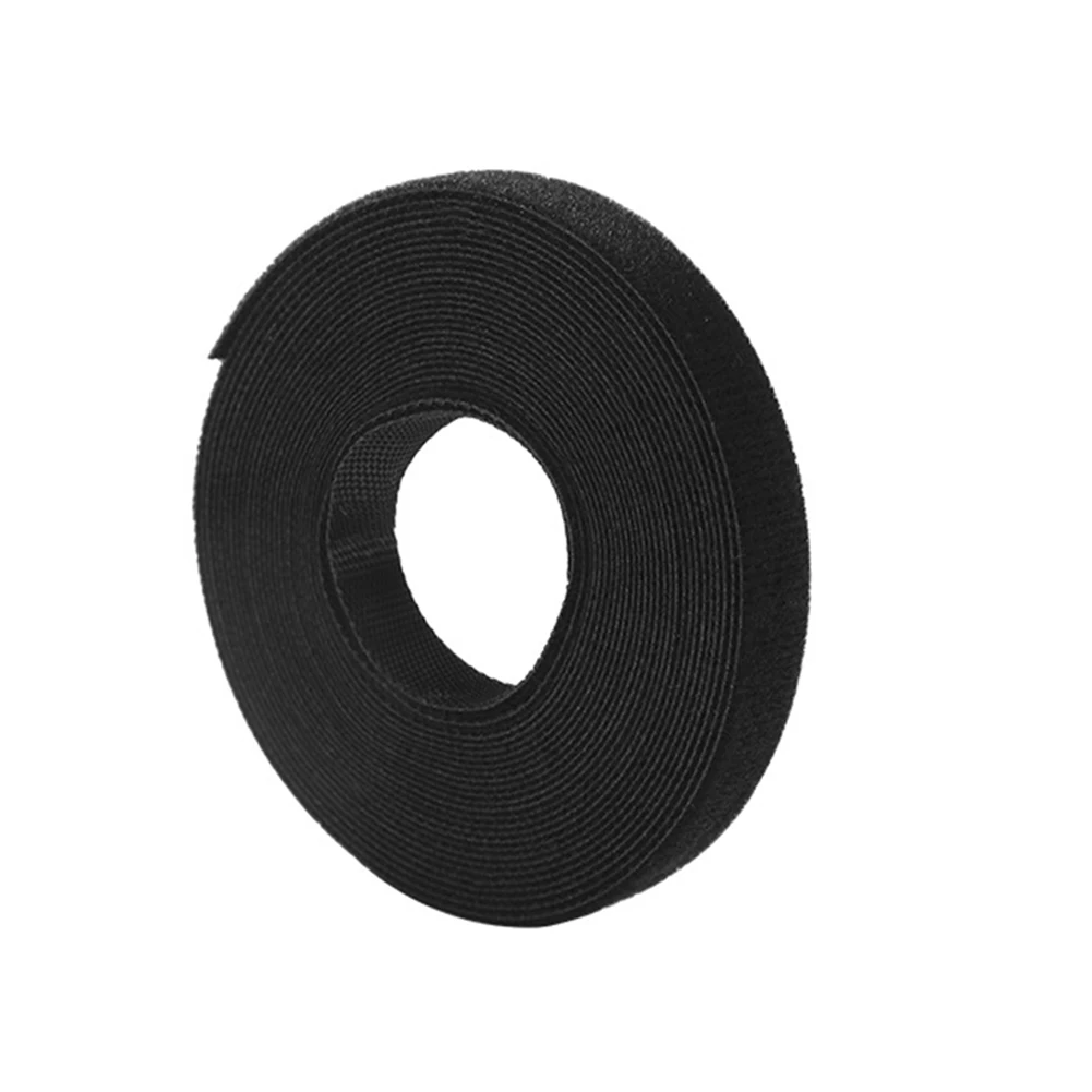 

Wire Straps Data Cable Tie Wire 1Pcs Black Gray Length 5m Management Organizer Polyester Cloth Power Cord Durable
