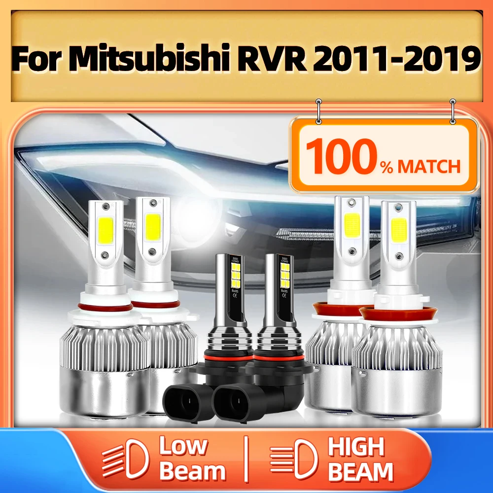 

Светодиодная лампа для фар 360 Вт, Светодиодная лампа высокой мощности для автомобиля, автомобильная противотуманная Лампа 6000 в 2011 K для Mitsubishi RVR 2014-2016 2015 2017 2018 2019