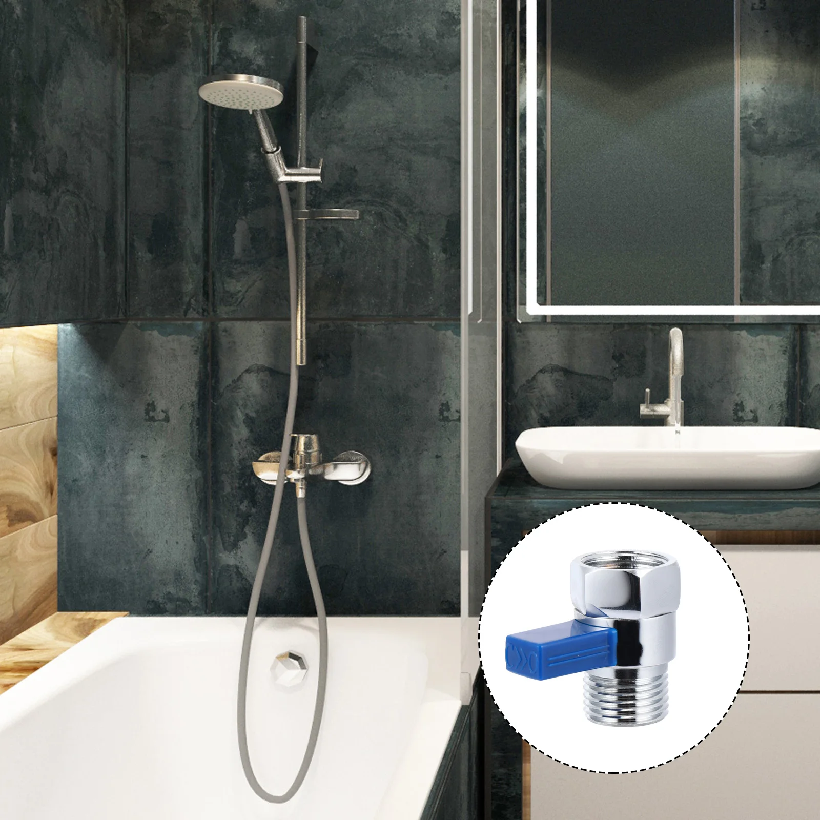 

Full Copper Flow Quick Control Shut-off for Bathroom