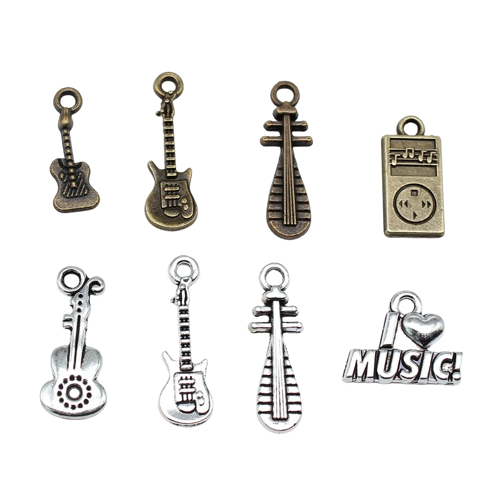 

20 шт., подвески для музыки, для гитары