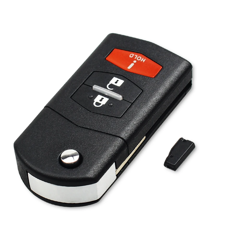 KEYYOU 3 Buttons Remote Folding Car Key For Mazda 3 5 6 CX-7 CX-9 MX-5 Miata BGBX1T478SKE125-01 4D63 Chip Fob 315Mhz images - 6