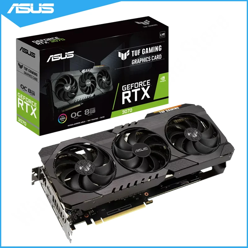 

Asus TUF-RTX3070-O8G-V2-GAMING Graphics GeForce RTX™ 3070 V2 OC Edition 8GB GDDR6 LHR Version Video Card