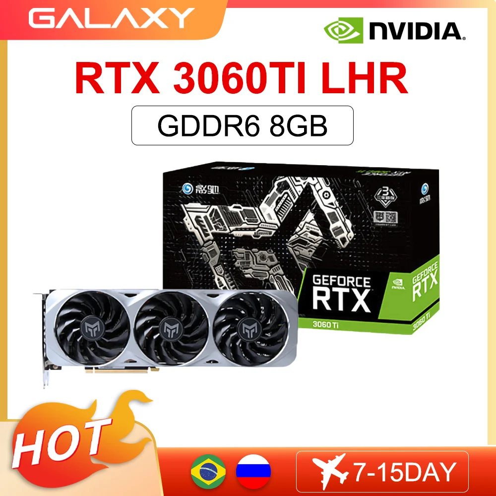Новая графическая карта GALAXY RTX 3060 TI LHR GDDR6 12 Гб ГБ NVIDIA бит 8 нм - Цена: 53891.12