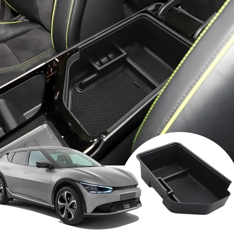 

1pc Car Central Console Armrest Storage Box Holder Interior Organizer Glove Tray For KIA EV6 2022