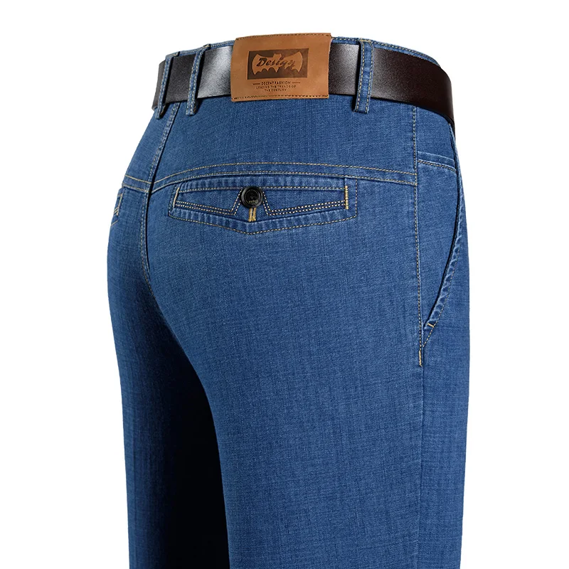 Новинка весна-лето 2022 мужские деловые джинсы с высокой талией корейская мода