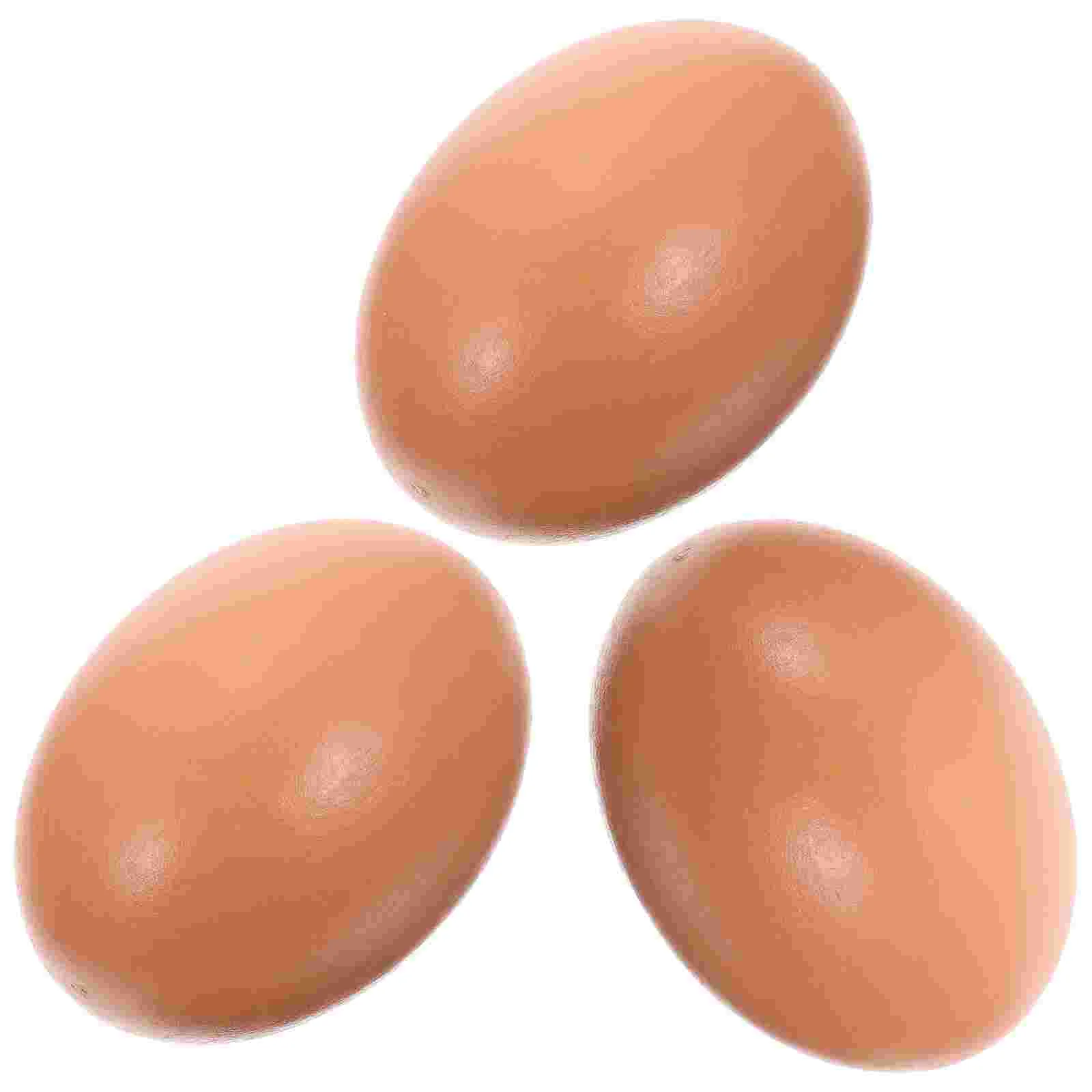 

3Pcs Simulated Egg Decors Multi-function Fake Eggs Decorative Egg Models Desktop Decor