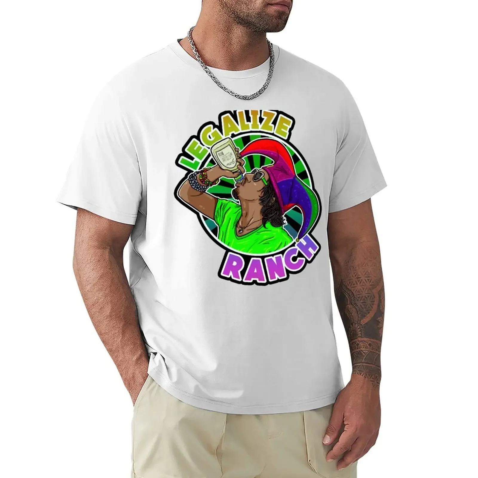 Легализующая футболка с принтом &quotранчо-Эрик&quot летний топ аниме футболки для